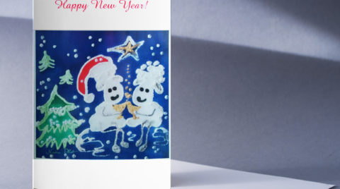 New Year Greeting Card Design by Nadine Platt 1