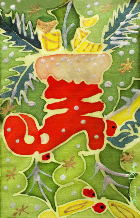 Greeting Card " Santa's Presents" design by Nadine Platt