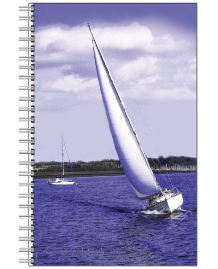 Designer Notebook with White Sailsby Nadine Platt